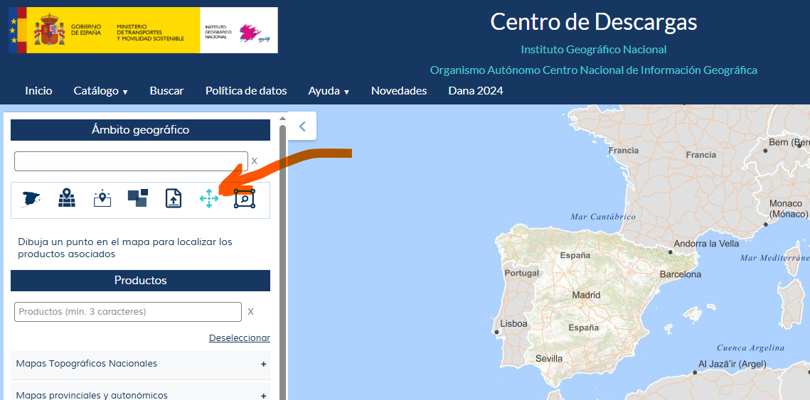 Buscar por punto del mapa