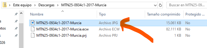 Abre el mapa 1:25.000